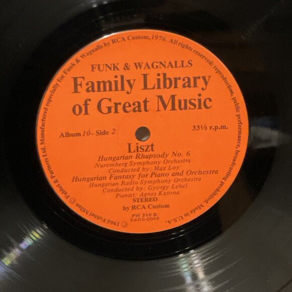 Piano Concerto No. 2 In A Major Hungarian Rhapsody No. 6 Hungarian Fantasy FW310 - Picture 8 of 8